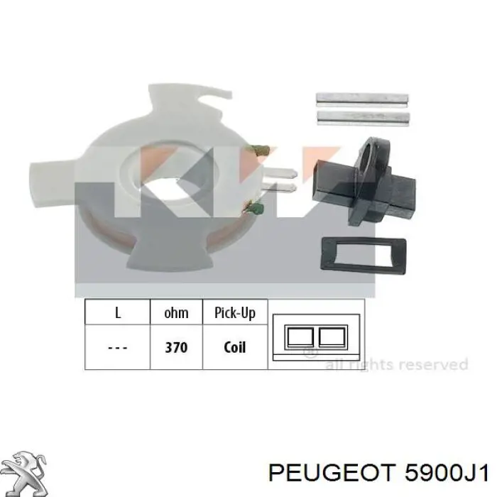 Compre 00005900F8 Peugeot/Citroen Distribuidor de ignição (distribuidor)