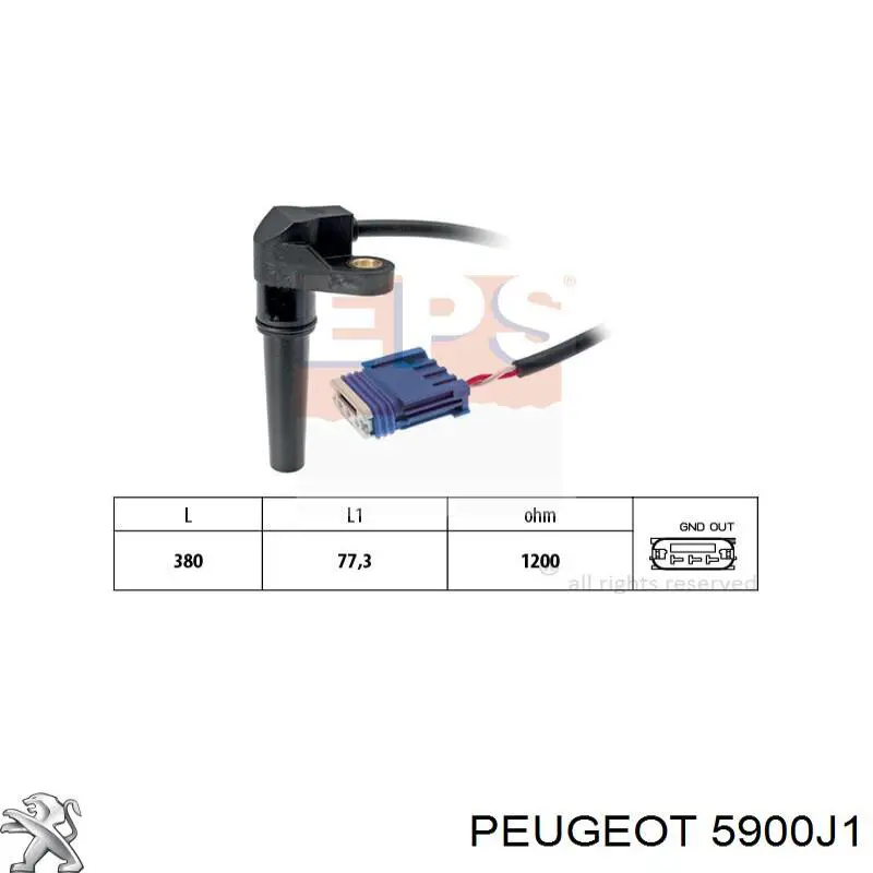 Compre 5900J1 Peugeot/Citroen Distribuidor de ignição (distribuidor)