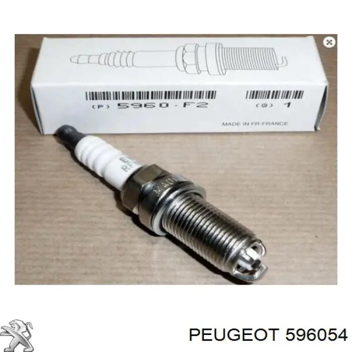 596054 Peugeot/Citroen Vela de ignição
