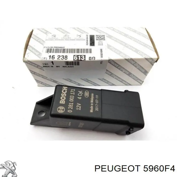 Vela de incandescência Peugeot/Citroen 5960F4 preço, a partir de 17,25 USD