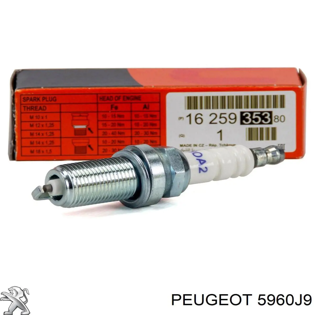 Vela de ignição Peugeot/Citroen 5960J9 preço, a partir de 4,21 USD