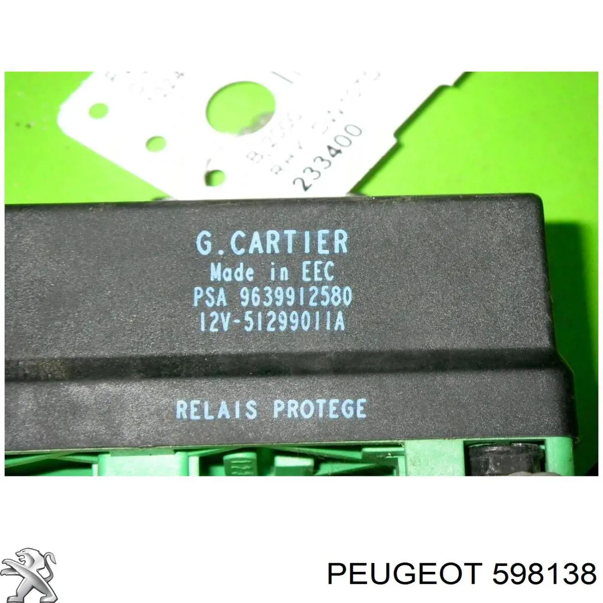 598138 Peugeot/Citroen Relê das velas de incandescência