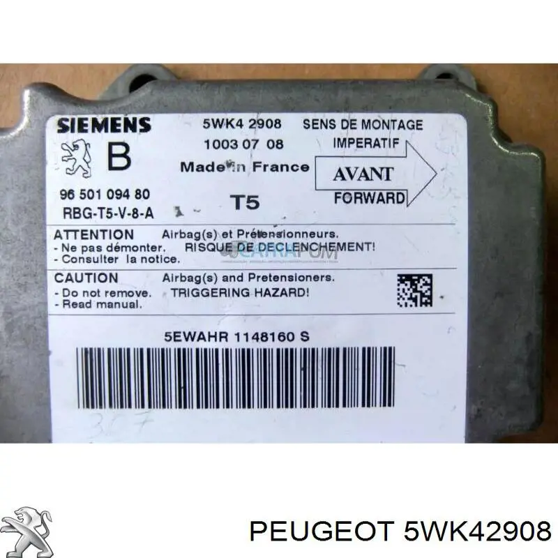  Peugeot/Citroen 5WK42908 preço, a partir de 21,80 USD