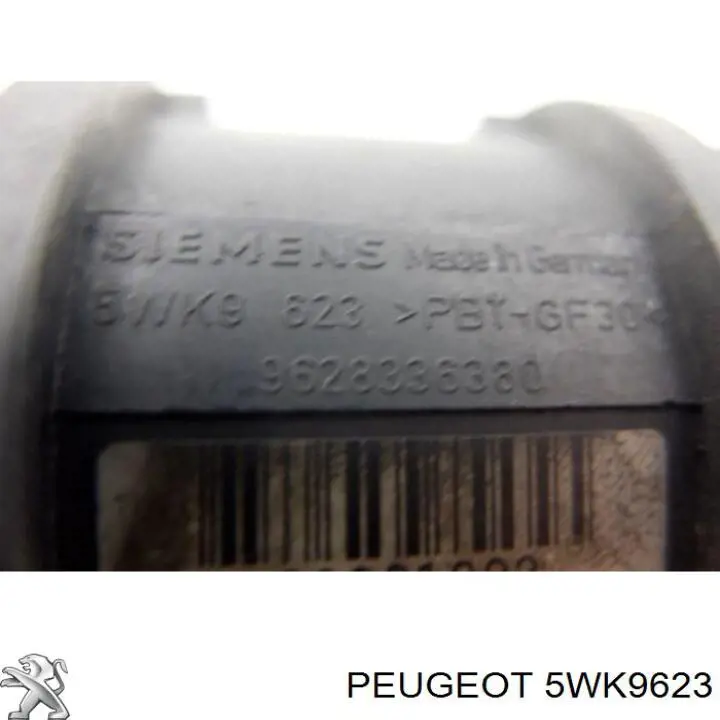 Compre 5WK9623 Peugeot/Citroen Sensor de fluxo (consumo) de ar, medidor de consumo M.A.F. - (Mass Airflow)