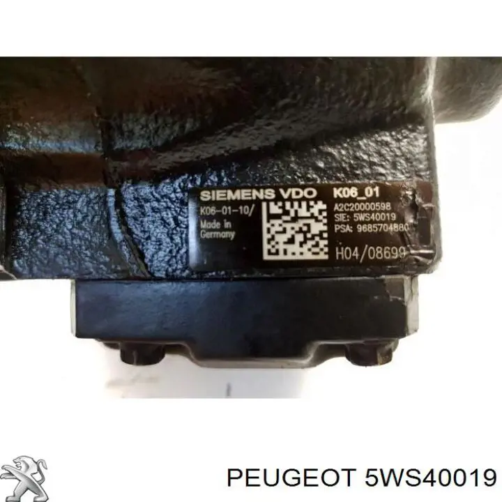 Bomba de combustível de pressão alta 5WS40019 Peugeot/Citroen