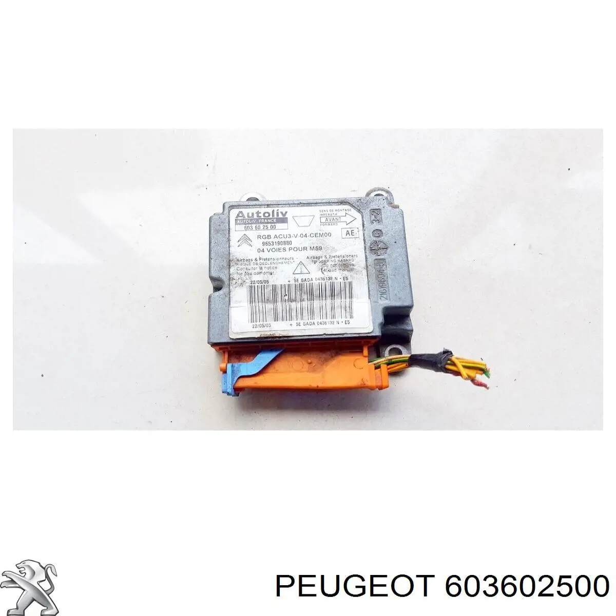 Módulo processador de controlo da bolsa de ar (Centralina eletrônica AIRBAG) Peugeot/Citroen 603602500 preço, a partir de 21,98 USD