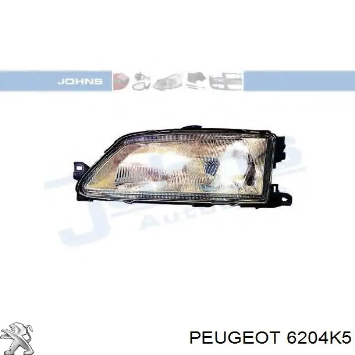 Luz esquerda Peugeot/Citroen 6204K5 preço, a partir de 57,89 USD