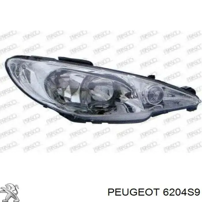 Luz esquerda Peugeot/Citroen 6204S9 preço, a partir de 73,34 USD
