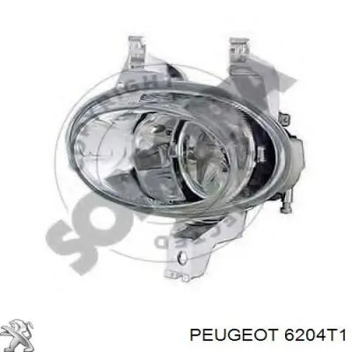 6204T1 Peugeot/Citroen Luzes de nevoeiro esquerdas