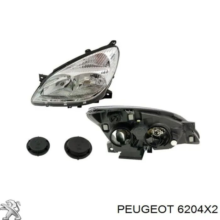 6204X2 Peugeot/Citroen Luz esquerda