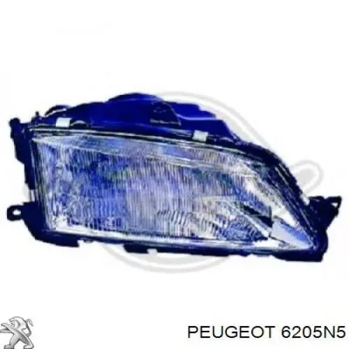 Luz direita Peugeot/Citroen 6205N5 preço, a partir de 49,37 USD