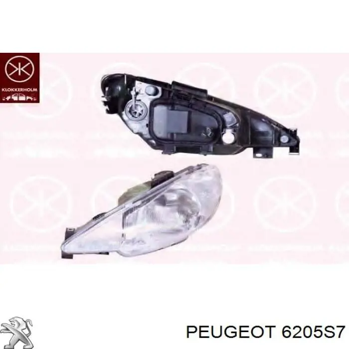 6205S7 Peugeot/Citroen Luz direita