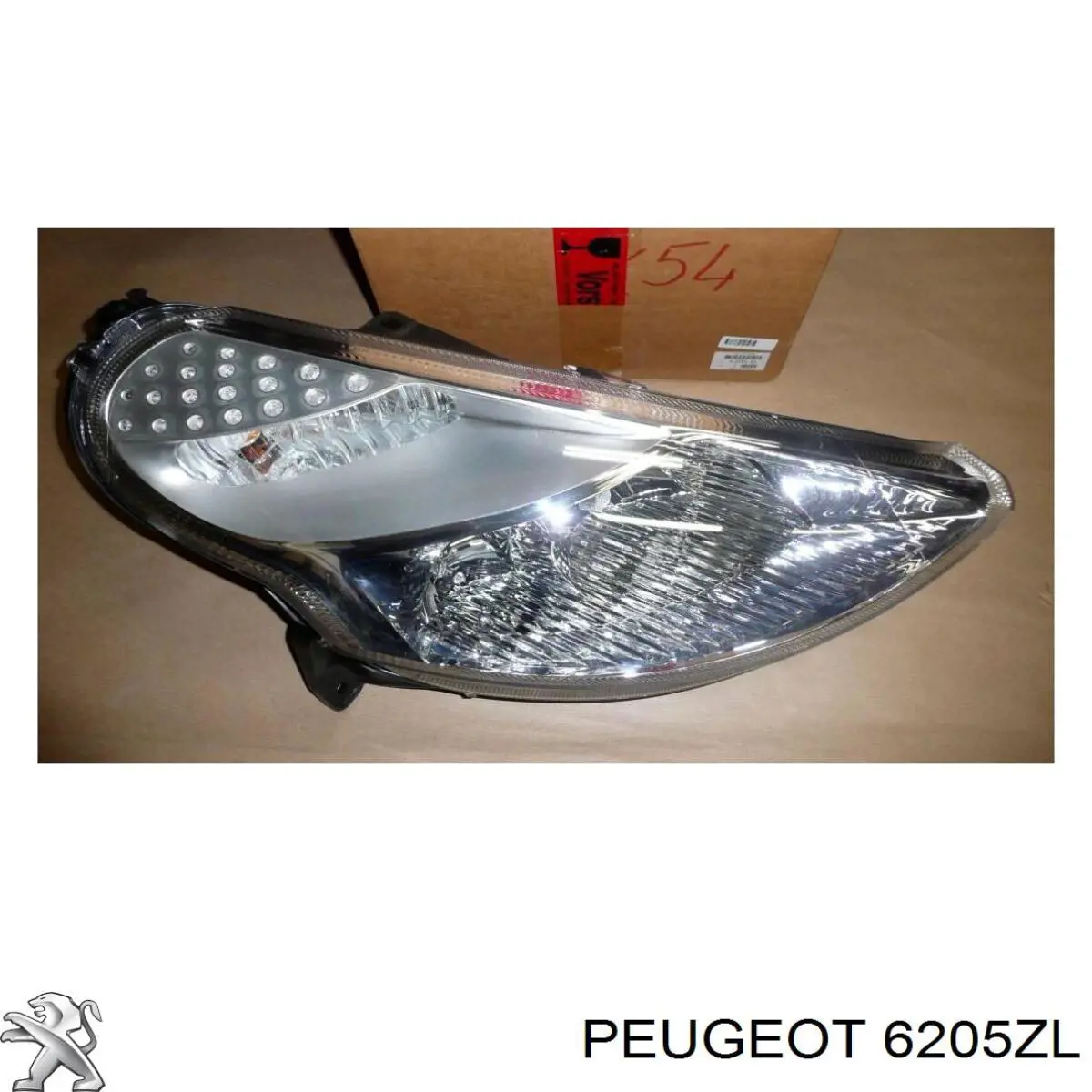 6205ZL Peugeot/Citroen Luz direita