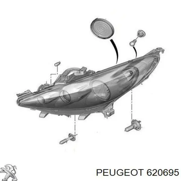 Compre 620695 Peugeot/Citroen Luz direita