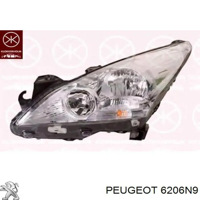 Luz direita Peugeot/Citroen 6206N9 preço, a partir de 236,74 USD