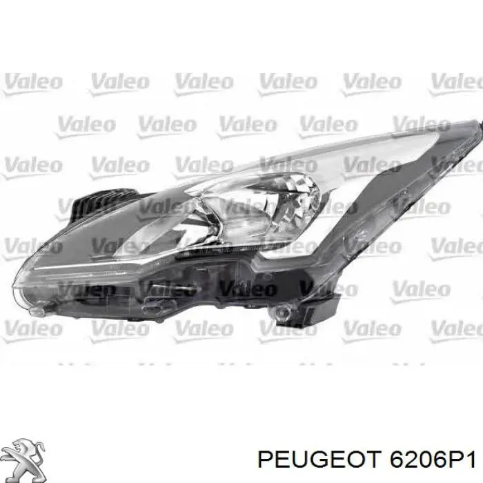 Luz esquerda Peugeot/Citroen 6206P1 preço, a partir de 1909,43 USD