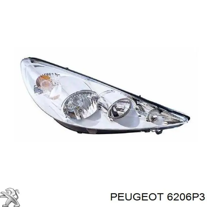 Compre 6206P3 Peugeot/Citroen Luz direita