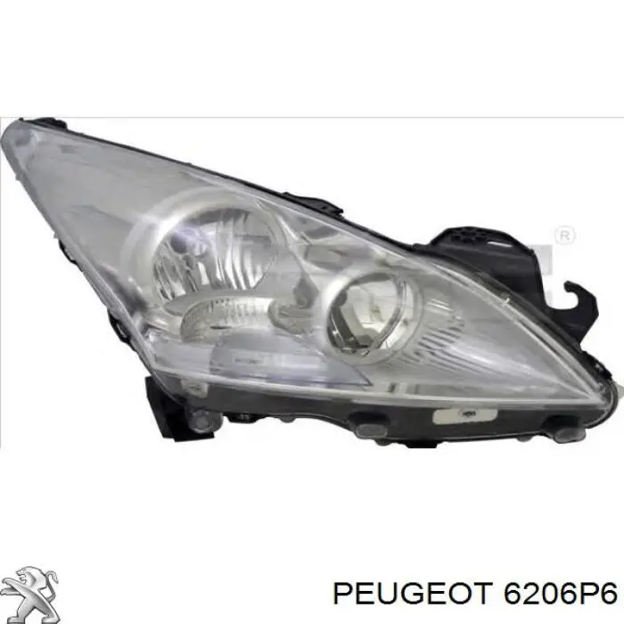 Luz direita Peugeot/Citroen 6206P6 preço, a partir de 394,89 USD