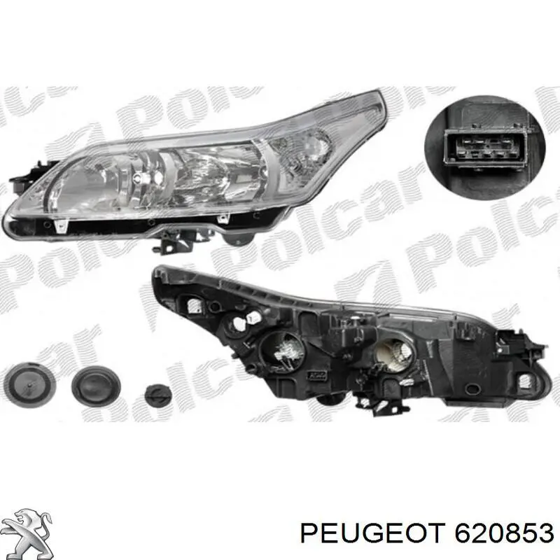 620853 Peugeot/Citroen Luz esquerda