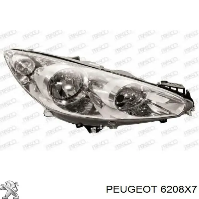 6208X7 Peugeot/Citroen Luz esquerda