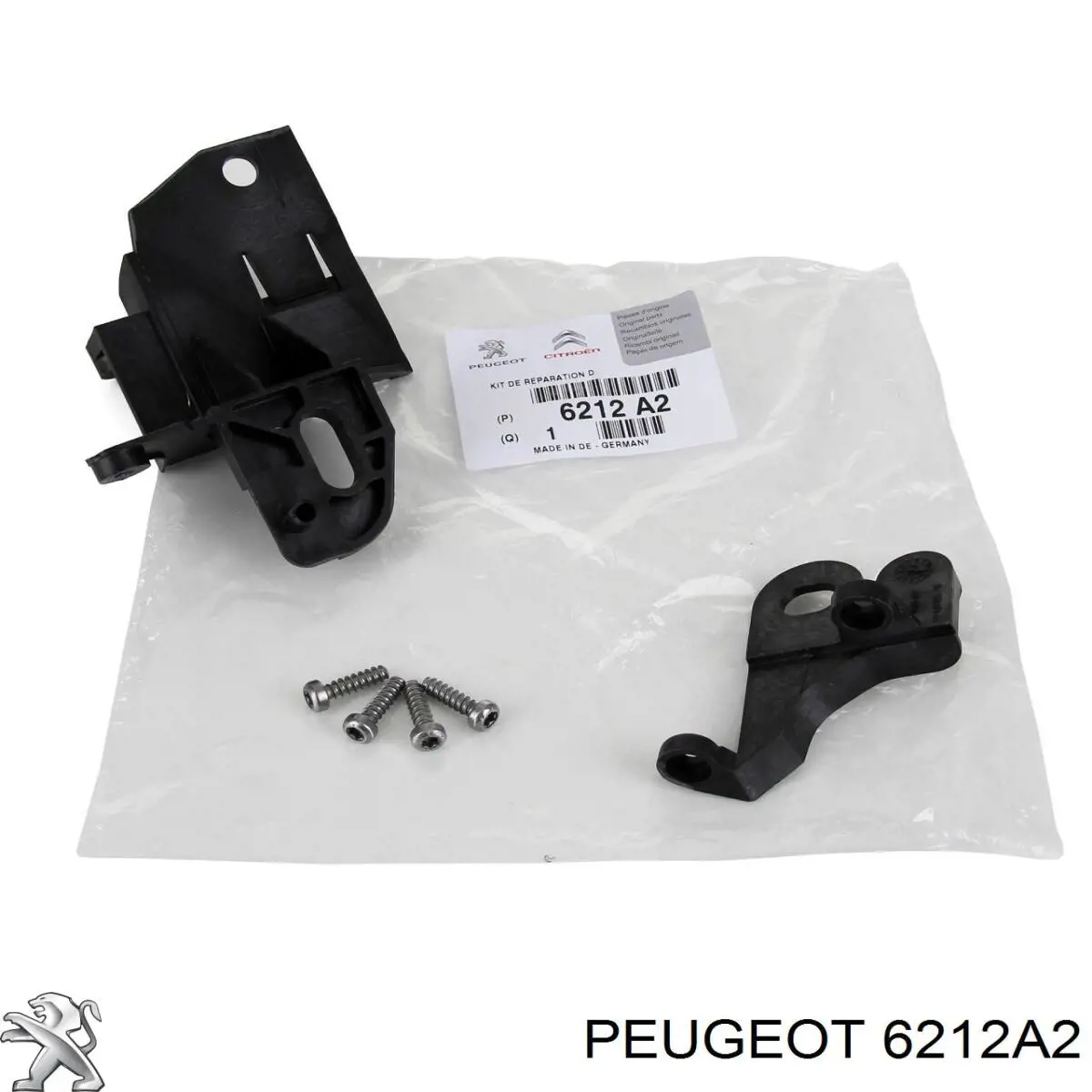6212A2 Peugeot/Citroen Consola (adaptador) de fixação da luz dianteira direita