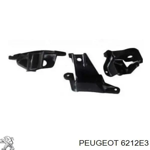6212E3 Peugeot/Citroen Consola (adaptador) de fixação da luz dianteira esquerda