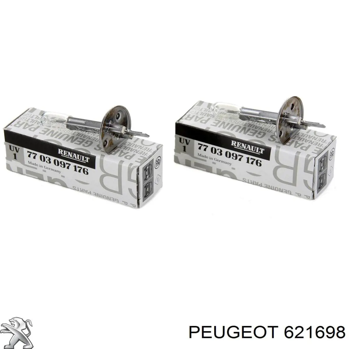 Compre 621698 Peugeot/Citroen Lâmpada halógena