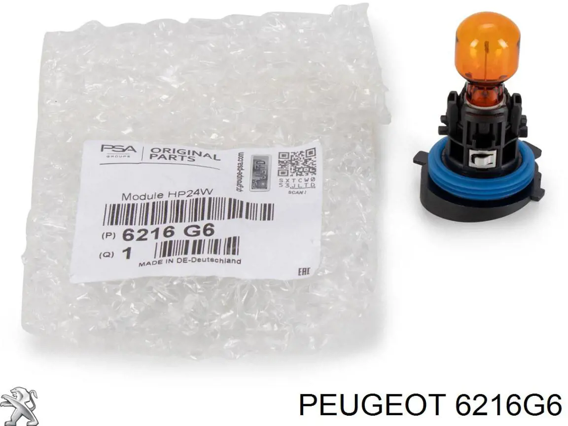 6216G6 Peugeot/Citroen Lâmpada
