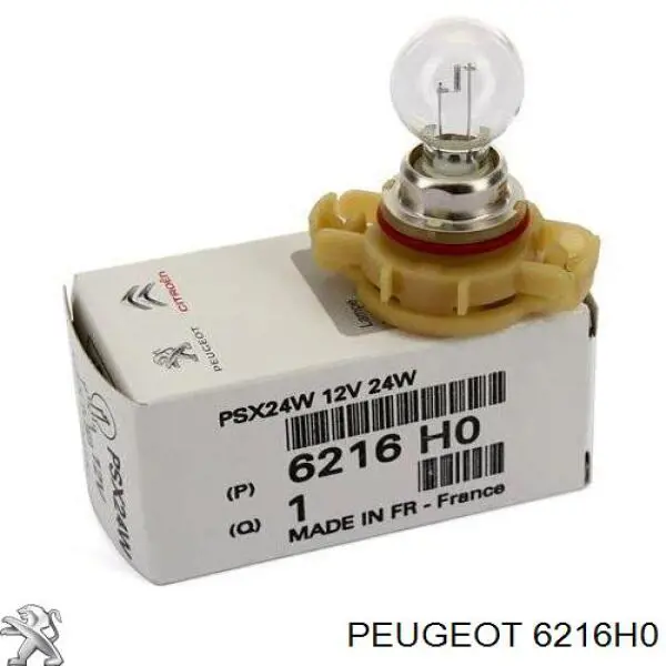 6216H0 Peugeot/Citroen Lâmpada das luzes de nevoeiro
