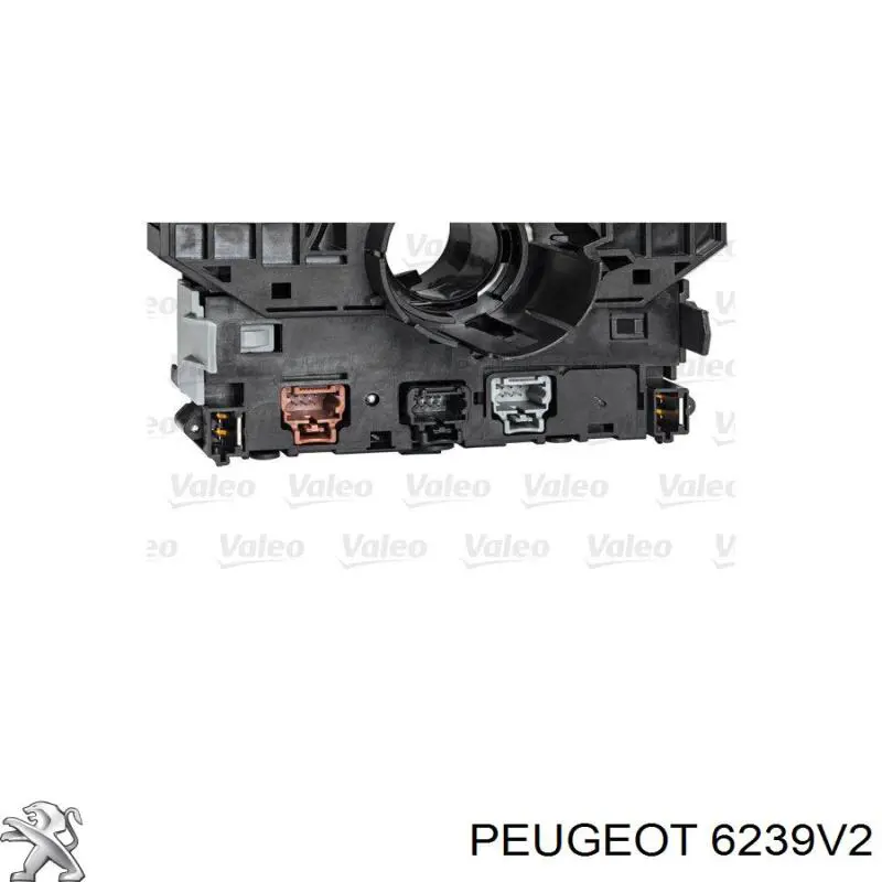 Comutador instalado na coluna da direção, montado 6239V2 Peugeot/Citroen