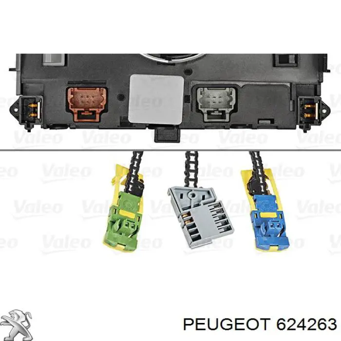 Comutador instalado na coluna da direção, montado Peugeot/Citroen 624263 preço, a partir de 361,01 USD