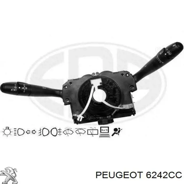 Comutador instalado na coluna da direção, montado Peugeot/Citroen 6242CC preço, a partir de 374,44 USD