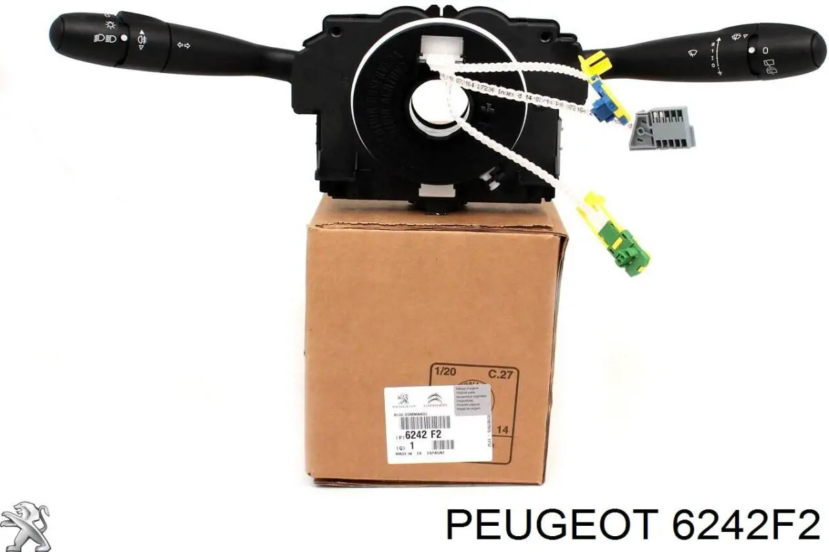 6242F2 Peugeot/Citroen Comutador instalado na coluna da direção, montado