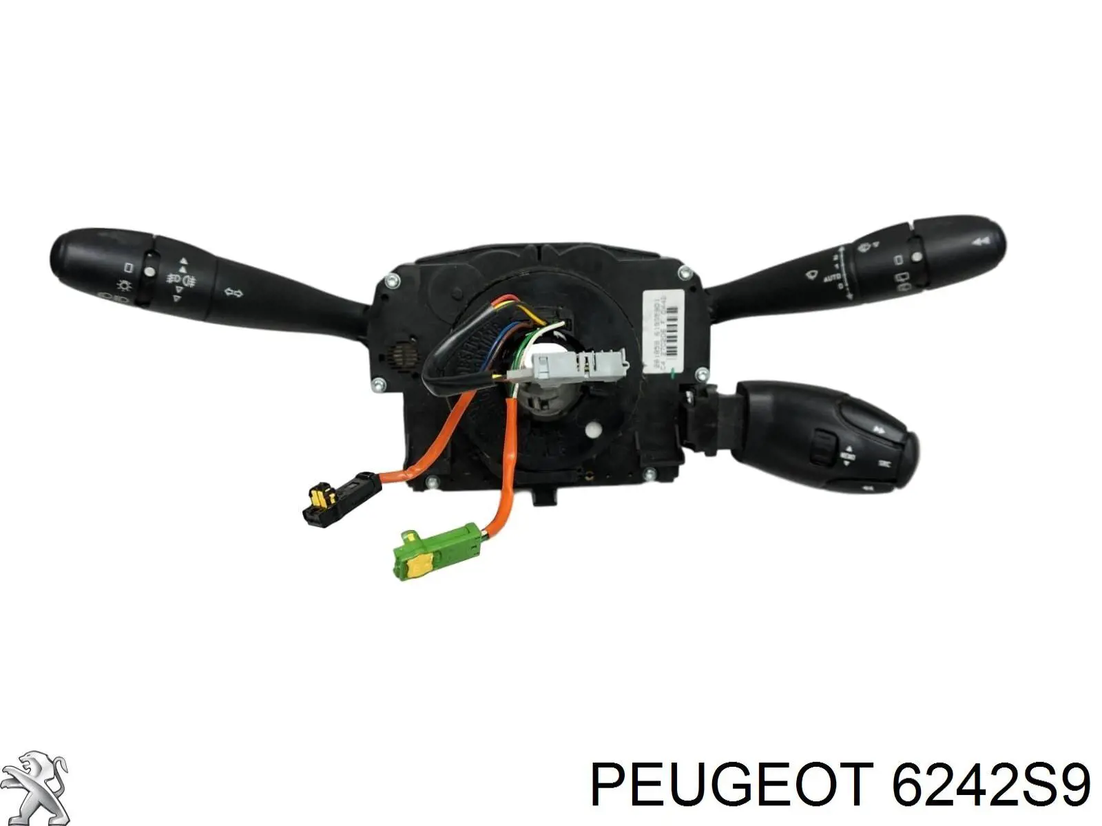 6242S9 Peugeot/Citroen Comutador instalado na coluna da direção, montado