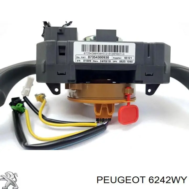 Comutador instalado na coluna da direção, montado Fiat/Alfa/Lancia 735469470