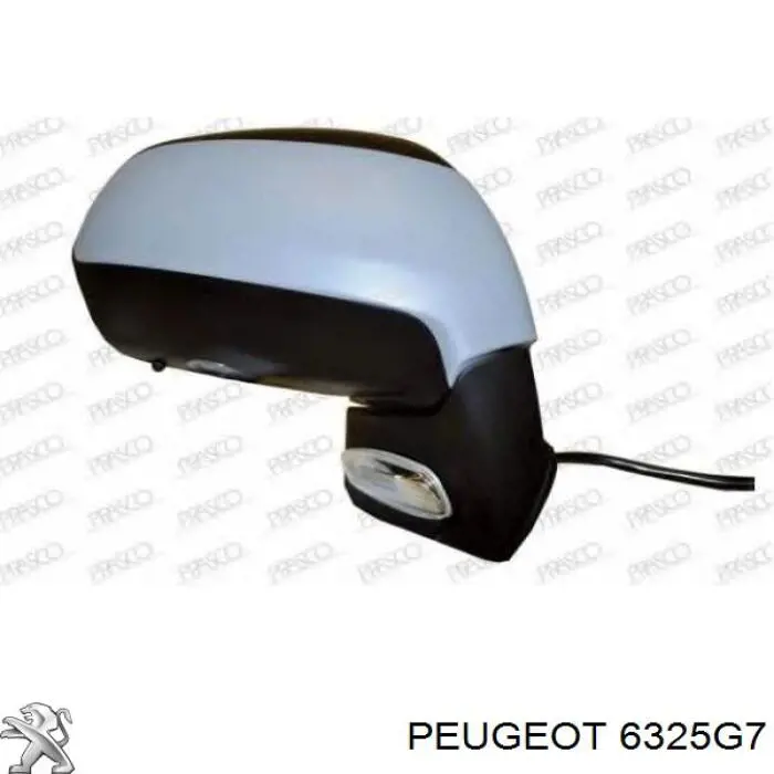 6325G7 Peugeot/Citroen Lanterna da luz de fundo do espelho de retrovisão