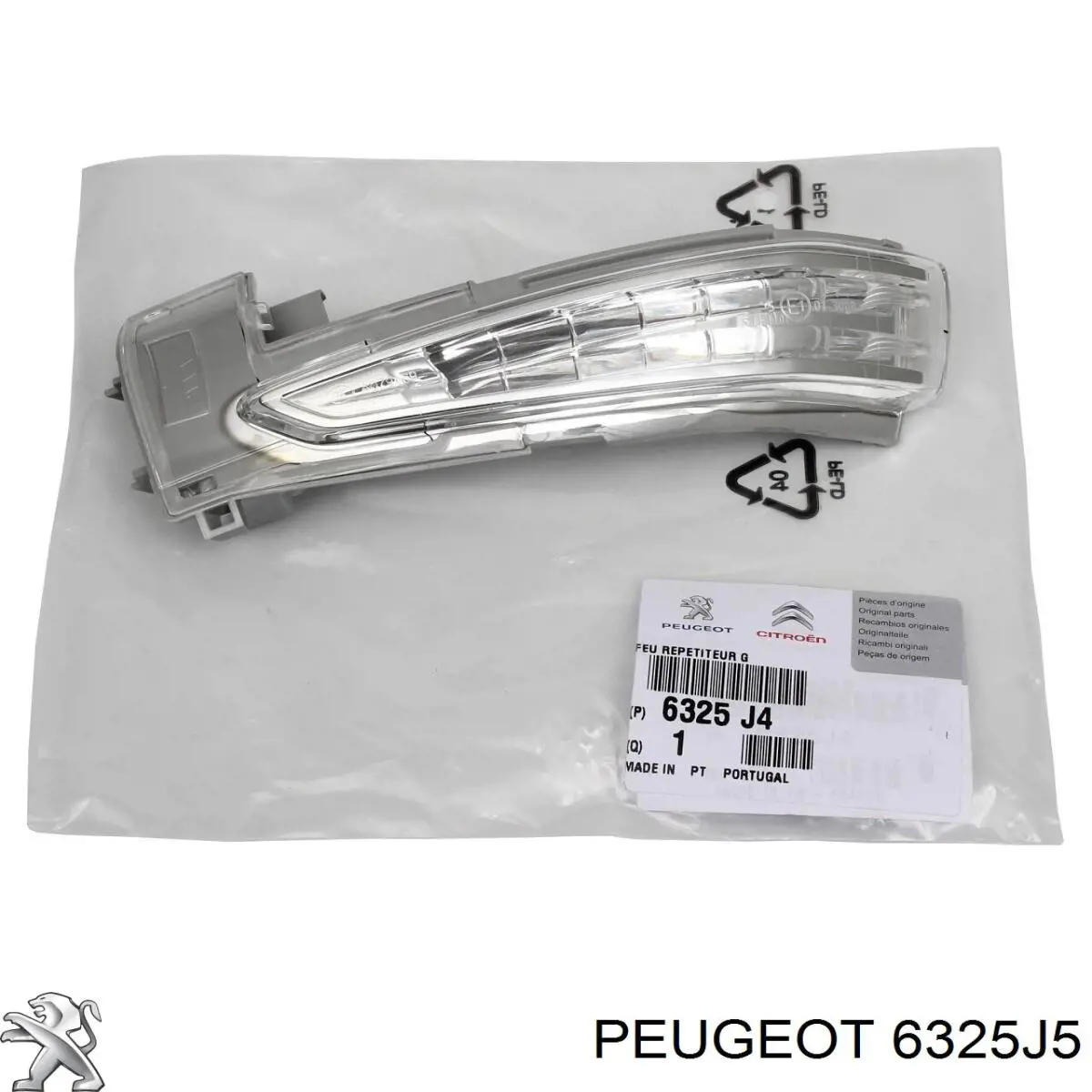 Pisca-pisca de espelho direito Peugeot/Citroen 6325J5 preço, a partir de 50,36 USD