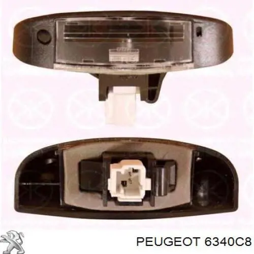 Lanterna da luz de fundo de matrícula traseira Peugeot/Citroen 6340C8 preço, a partir de 21,97 USD