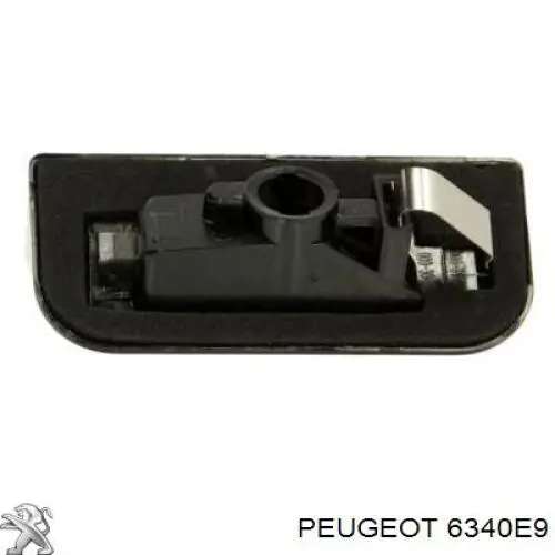 6340E9 Peugeot/Citroen Lanterna da luz de fundo de matrícula traseira