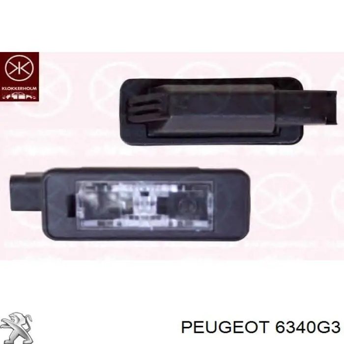 Lanterna da luz de fundo de matrícula traseira Peugeot/Citroen 6340G3 preço, a partir de 21,58 USD