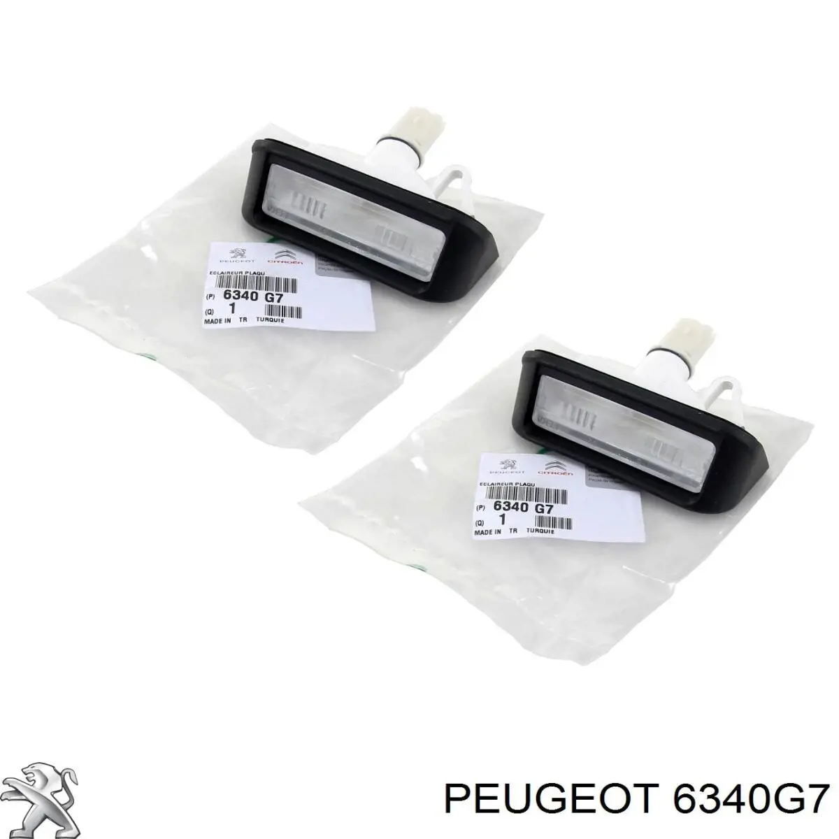 Compre 6340G7 Peugeot/Citroen Lanterna da luz de fundo de matrícula traseira