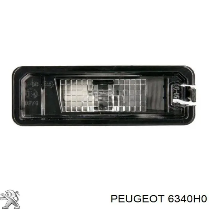 6340H0 Peugeot/Citroen Lanterna da luz de fundo de matrícula traseira