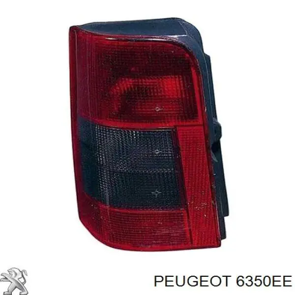 6350EE Peugeot/Citroen Lanterna traseira esquerda