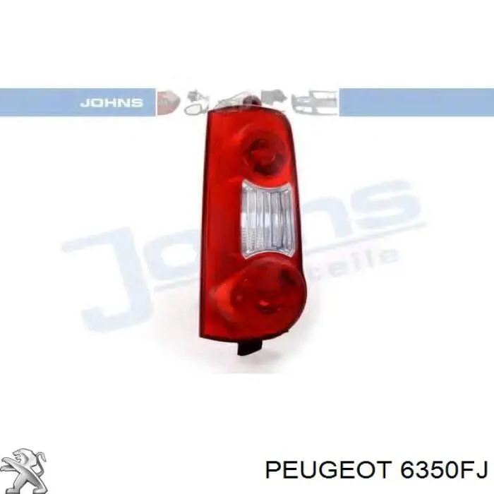 6350FJ Peugeot/Citroen Lanterna traseira esquerda