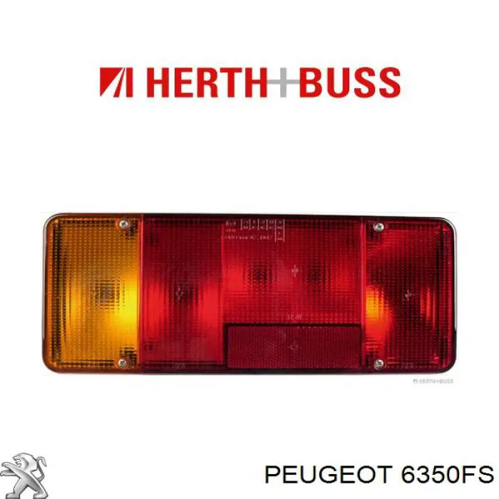 Compre 6350FS Peugeot/Citroen Lanterna traseira esquerda