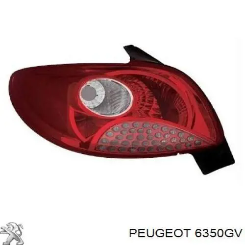 Lanterna traseira esquerda Peugeot/Citroen 6350GV preço, a partir de 77,59 USD