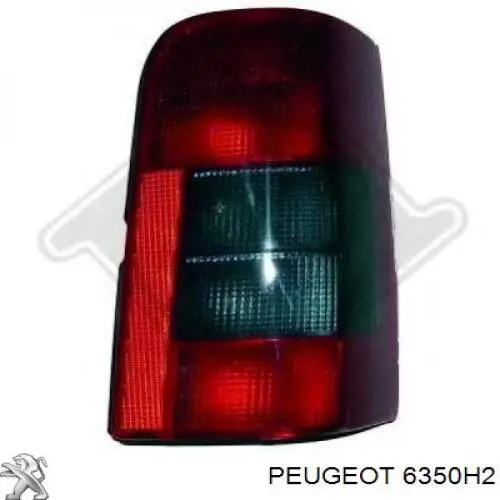Compre 6350H2 Peugeot/Citroen Lanterna traseira esquerda