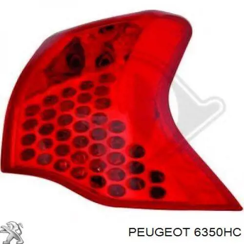 Lanterna traseira esquerda externa Peugeot/Citroen 6350HC preço, a partir de 248,19 USD