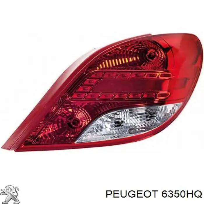 Lanterna traseira esquerda Peugeot/Citroen 6350HQ preço, a partir de 107,34 USD
