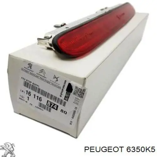 Compre 00006350K5 Peugeot/Citroen Sinal de parada traseiro adicional